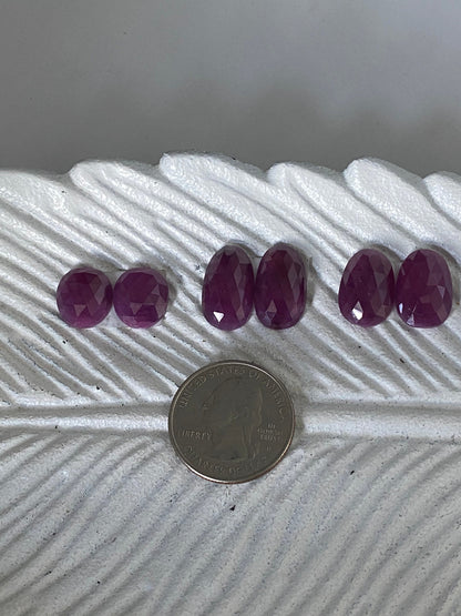Classic Purple Sapphire Cuff - Choose your stones & size!