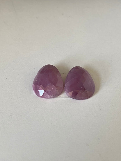 Classic Purple Pink Sapphire Cuff - Choose your stones & size!