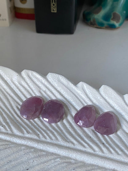 Classic Purple Pink Sapphire Cuff - Choose your stones & size!