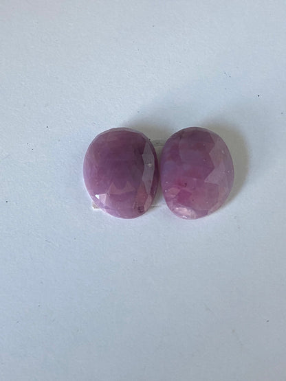 Classic Purple Pink Sapphire Cuff - Choose your stones & size!