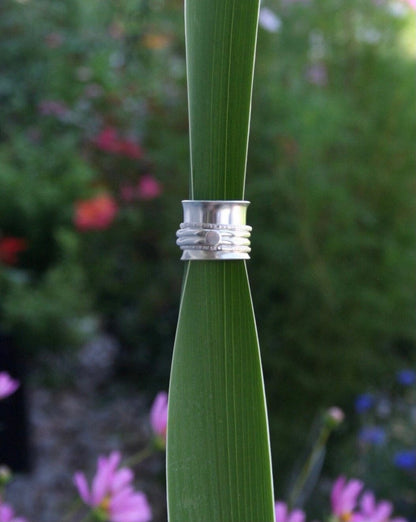 Silver Sequin Spinner Ring