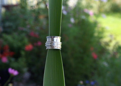 Silver Sequin Spinner Ring