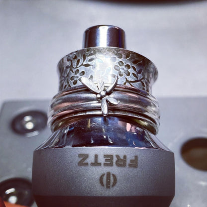 Silver Dragonfly Spinner Ring