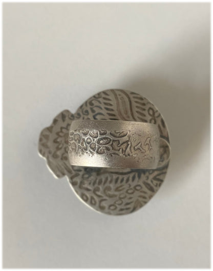 Lime Green Giraffe Turquoise and Succulent Ring