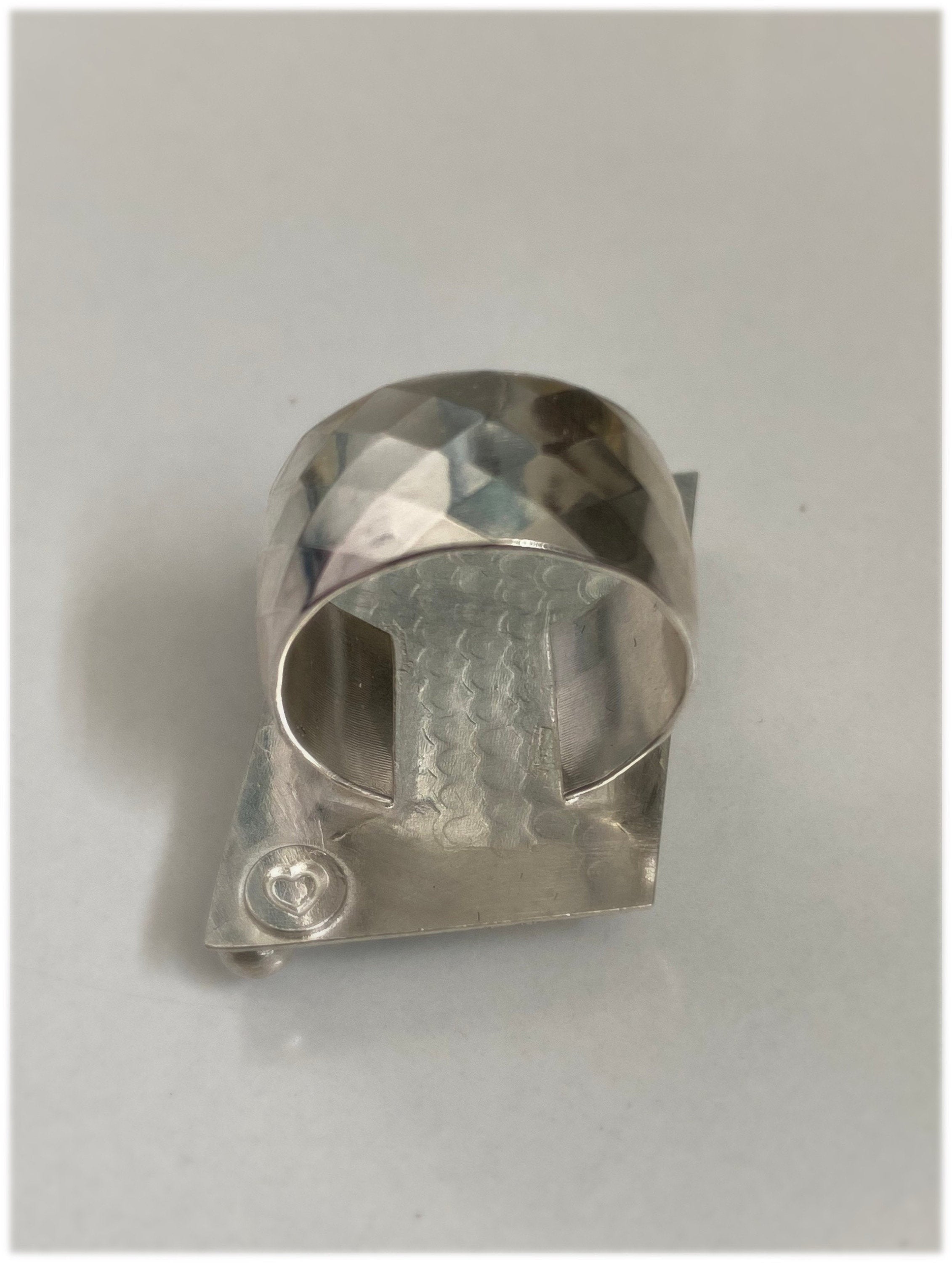 Sea Green Bamboo Mountain Turquoise Angular Ring