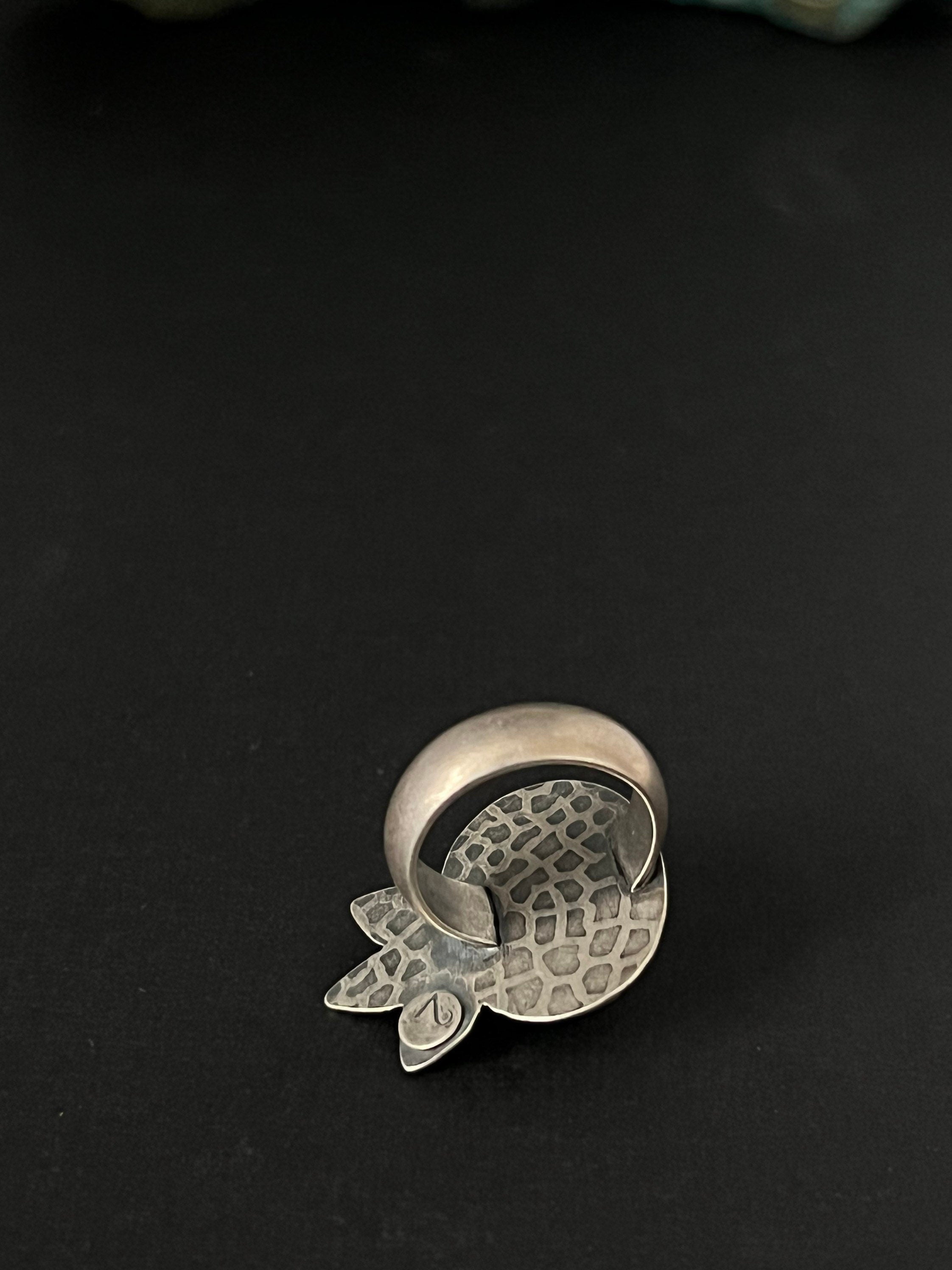 Smooth Oval Aqua Kyanite Statement Ring ~ Size 6.75 ~ Sea Ice Collection