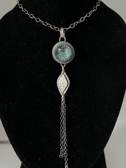 Delicate Aqua Kyanite Pendant ~ Sea Ice Collection