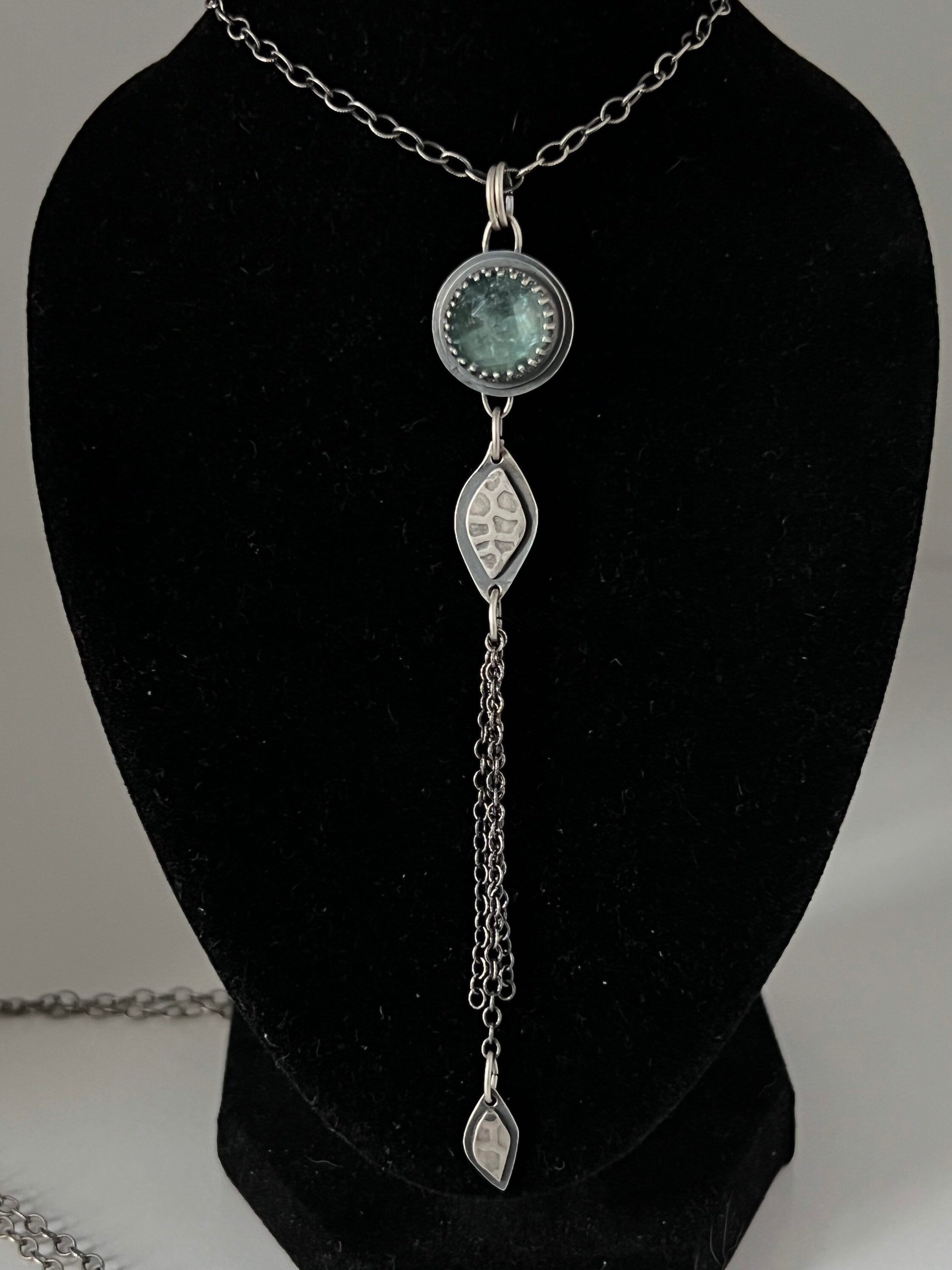 Delicate Aqua Kyanite Pendant ~ Sea Ice Collection