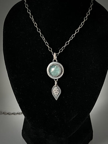 Delicate Aqua Kyanite Pendant ~ Sea Ice Collection