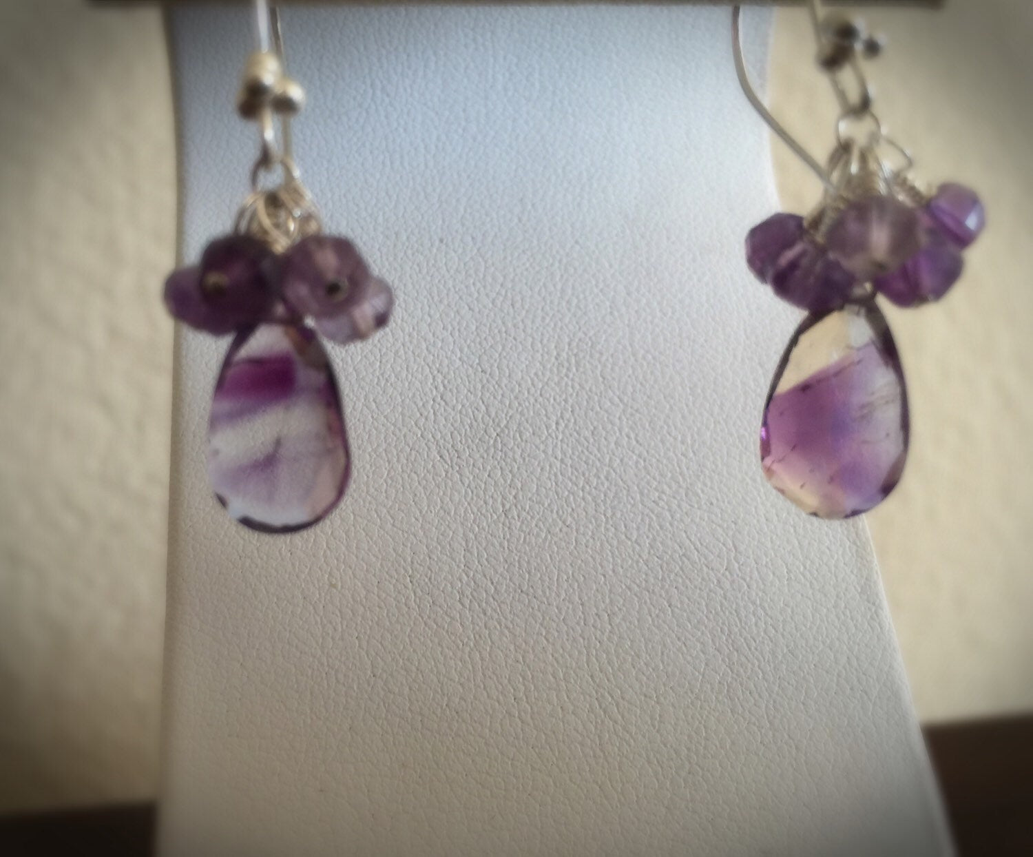 Moss Amethyst Drop Earrings