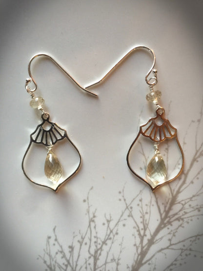 Scapolite Chandelier Earrings