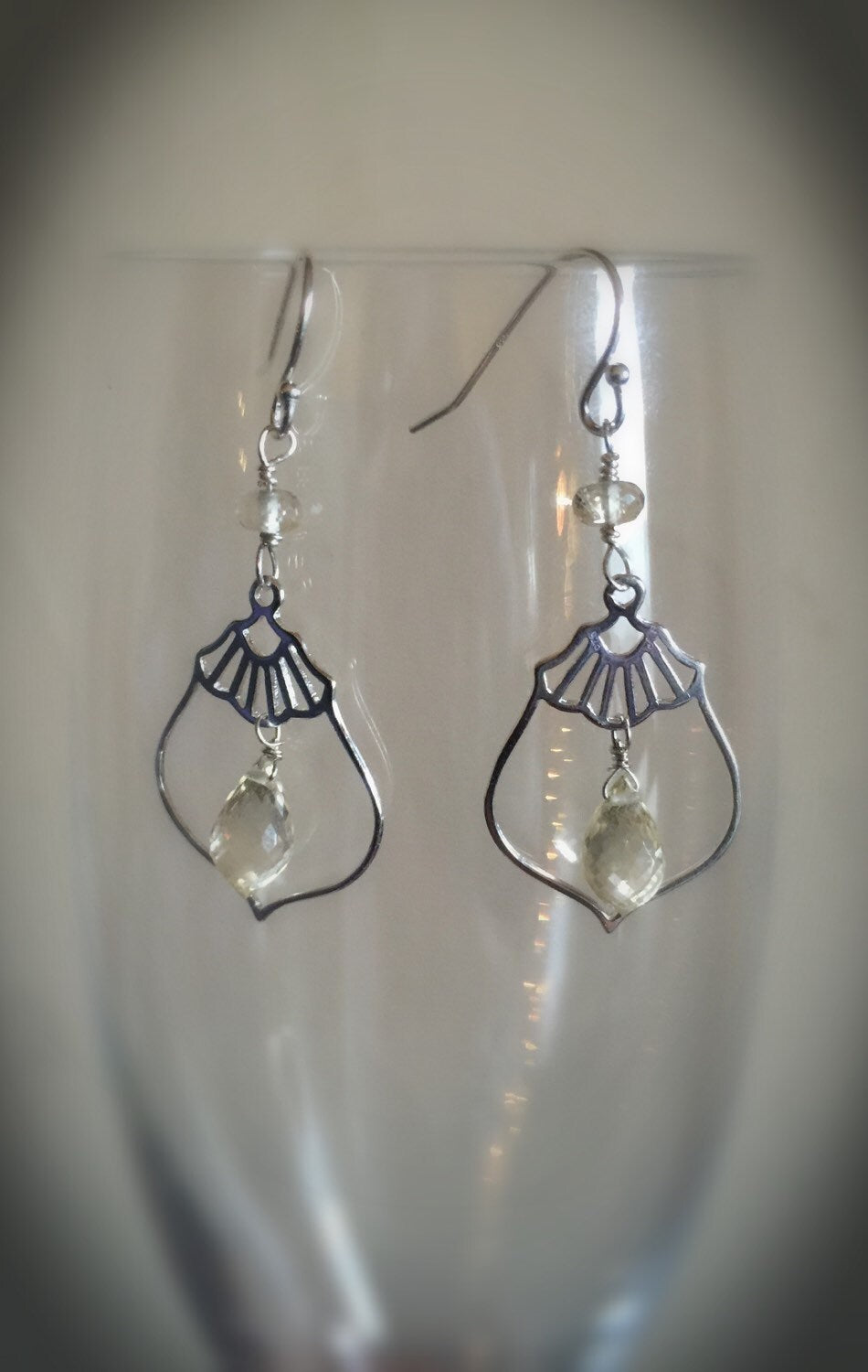 Scapolite Chandelier Earrings